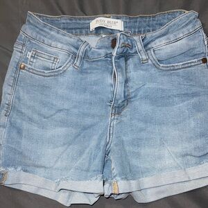 Judy Blue Light Blue Rolled Hem Denim Shorts